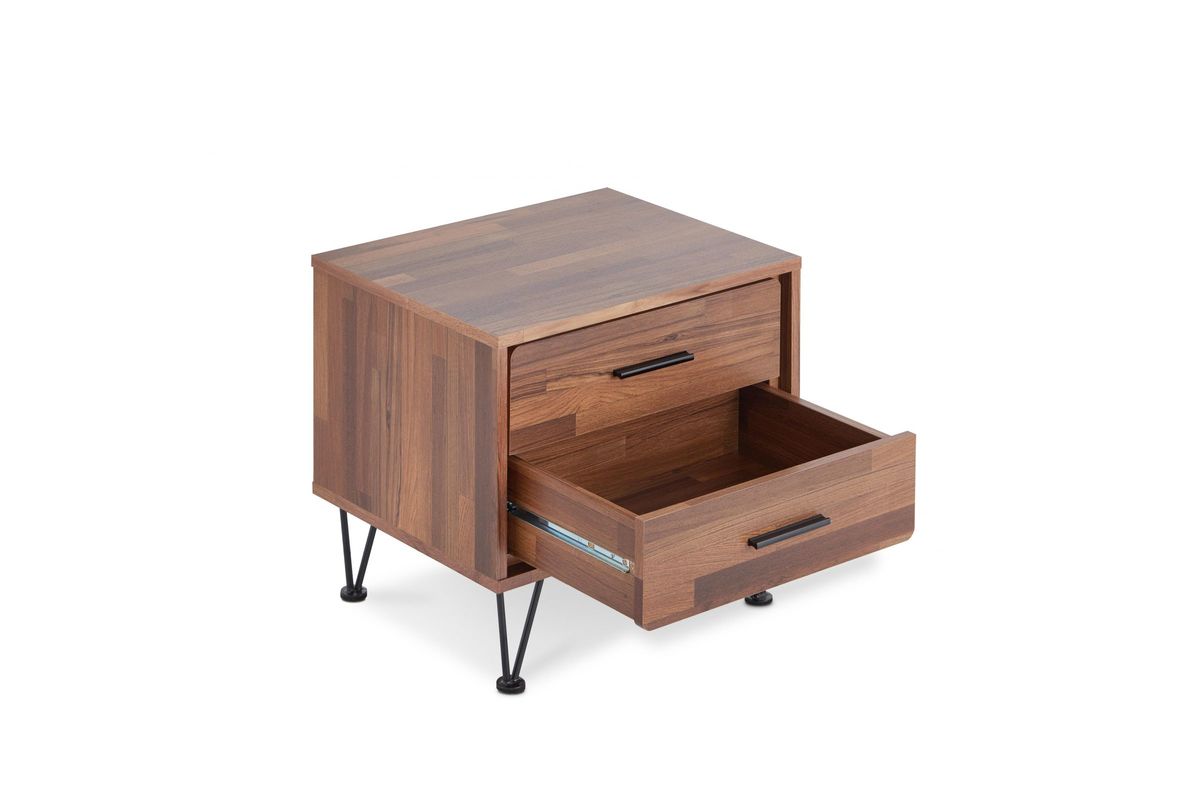 Deoss Nightstand in Walnut by ACME at GardnerWhite