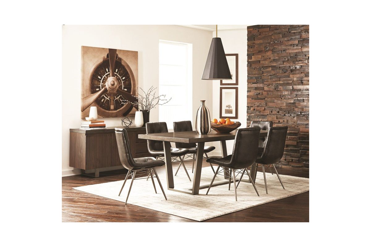 Scott Living Hutchinson Industrial Grey Dining Table at GardnerWhite