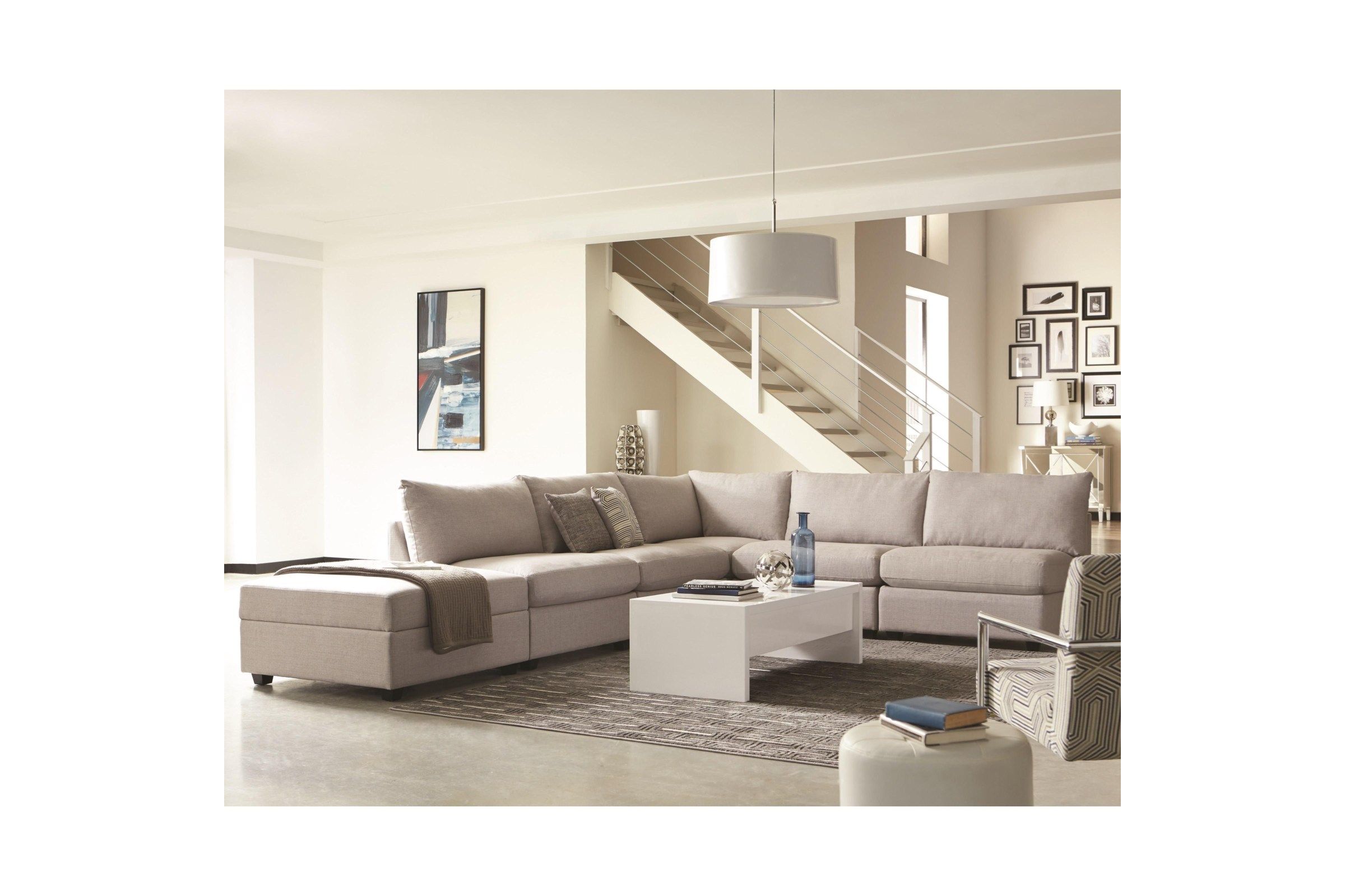 Scott Living Contemporary White LiftTop Coffee Table