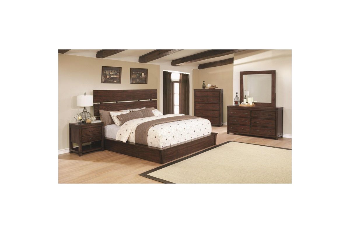 Scott Living Artesia Industrial Dark Cocoa Eastern King Bed Scott Living Artesia Industrial Dark Cocoa Eastern King Bed