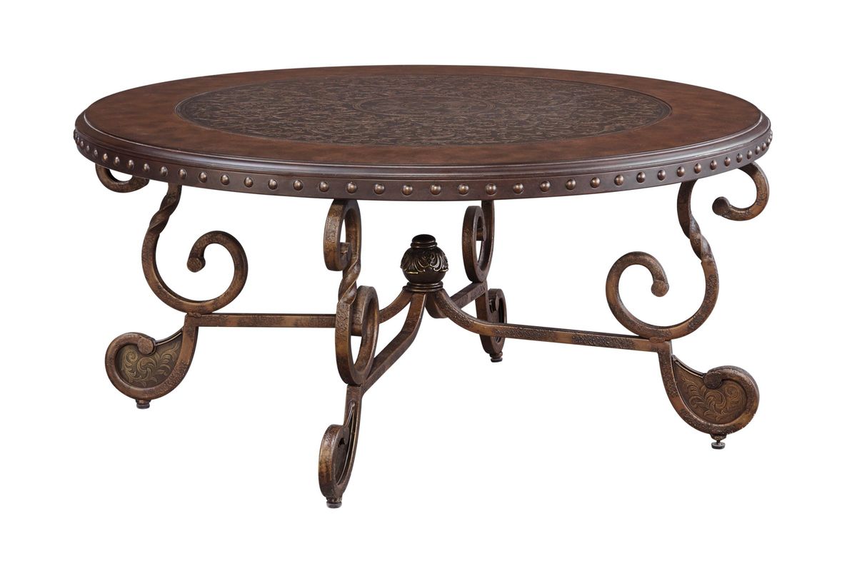 Rafferty Round Cocktail Table by Ashley at GardnerWhite