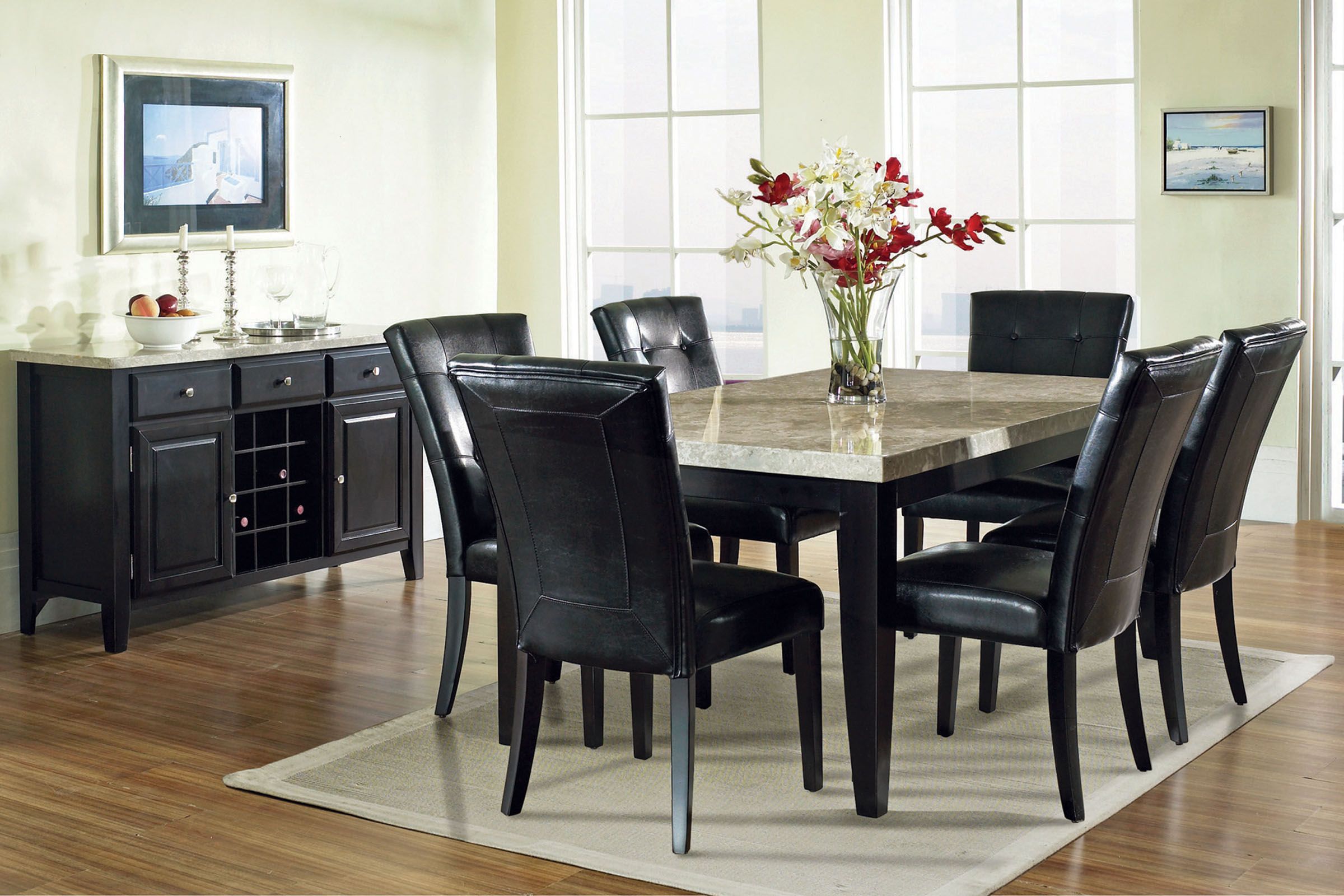 Monarch Dining Table 6 Chairs At Gardner White