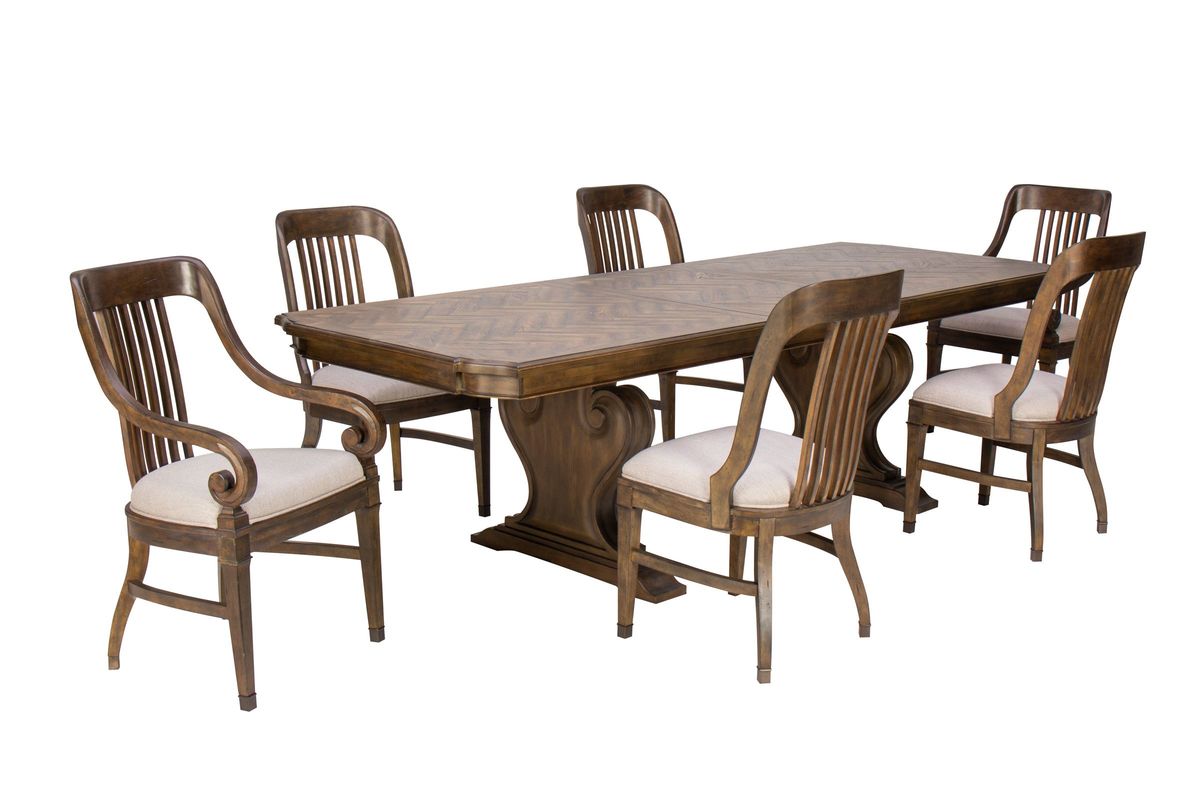 Jefferson Dining Table + 6 Chairs at GardnerWhite