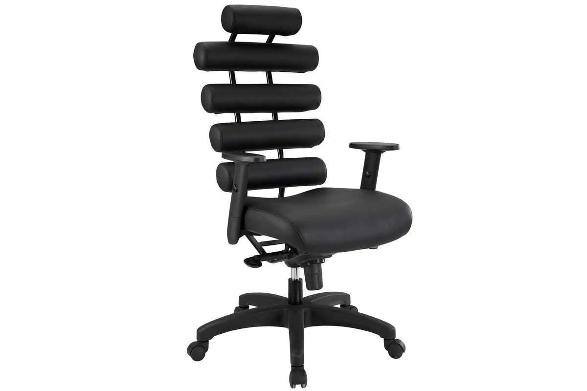Pillow Office Chair in Black at GardnerWhite