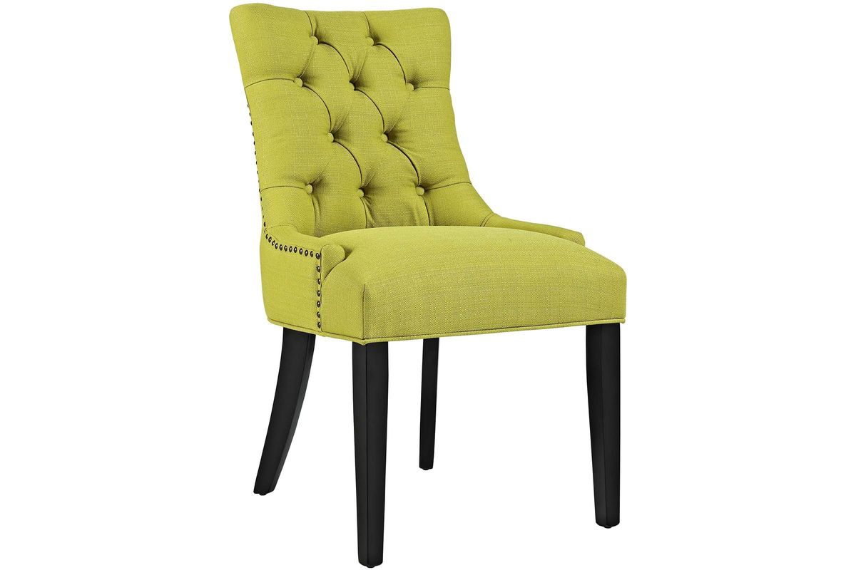 Regent Upholstered Dining Chair in Wheatgrass at GardnerWhite