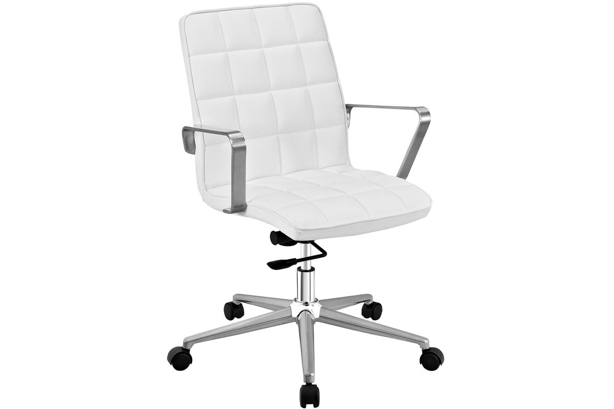 Tile Office Chair in White at GardnerWhite
