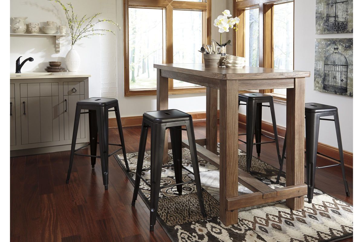 Pinnadel Rectangular Dining Room Counter Table by Ashley