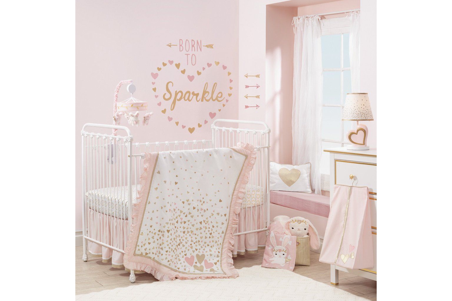 Confetti Crib Rail Cover by Lambs & Ivy at GardnerWhite