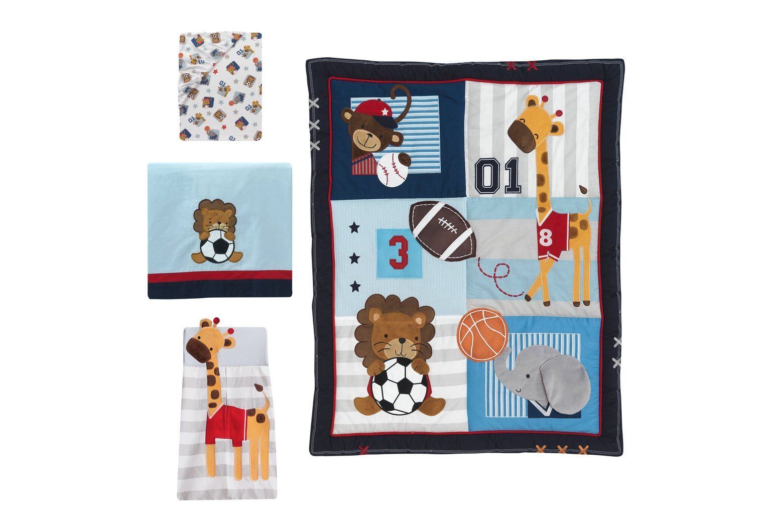 Future All Star 4Piece Crib Bedding Set by Lambs & Ivy