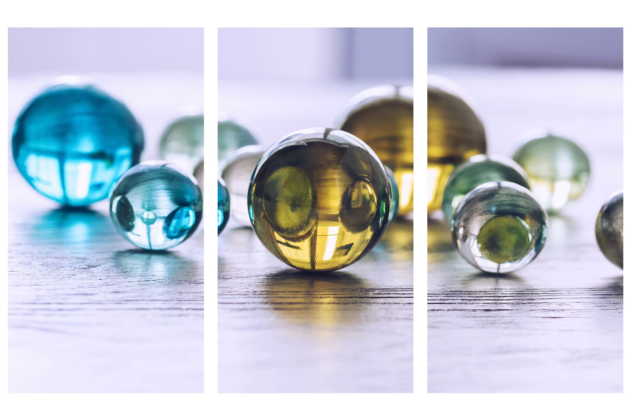 Glass Marbles Wall Art Set of 3 at Gardner-White