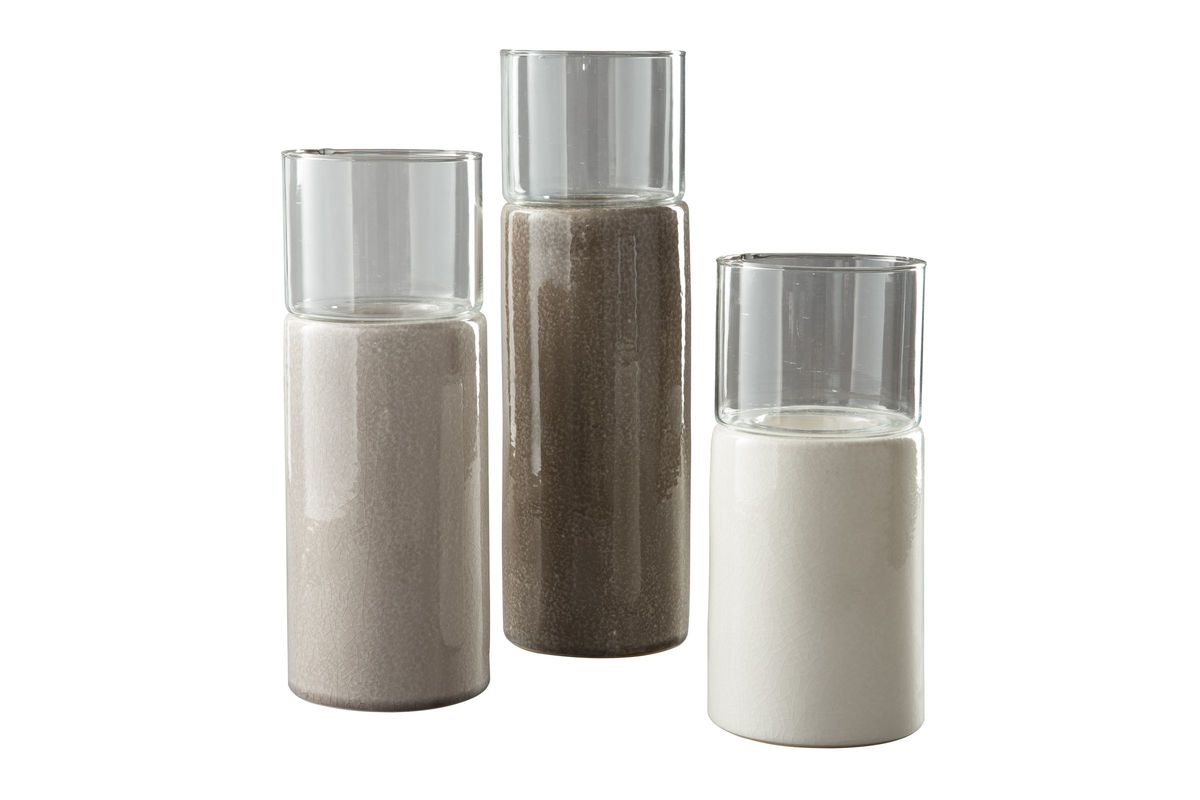 Deus Candle Holder Set of 3 by Ashley at GardnerWhite