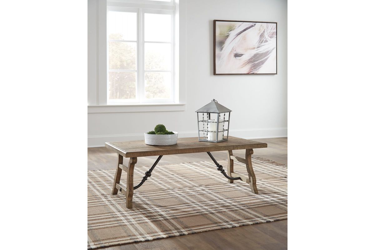 Dazzelton Rectangular Cocktail Table by Ashley at GardnerWhite