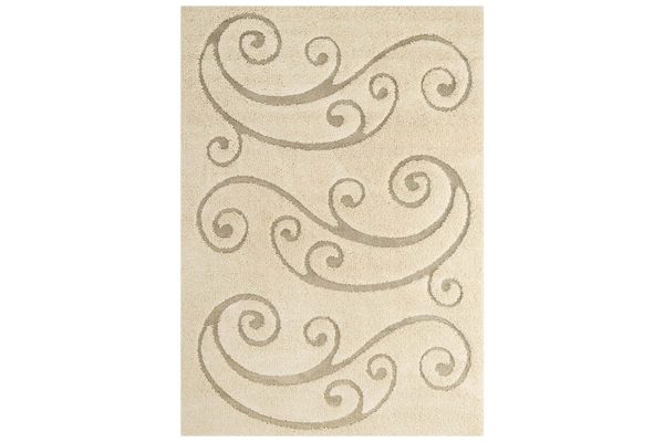 Sprout Scrolling Vine 5x8 Shag Area Rug At Gardner White
