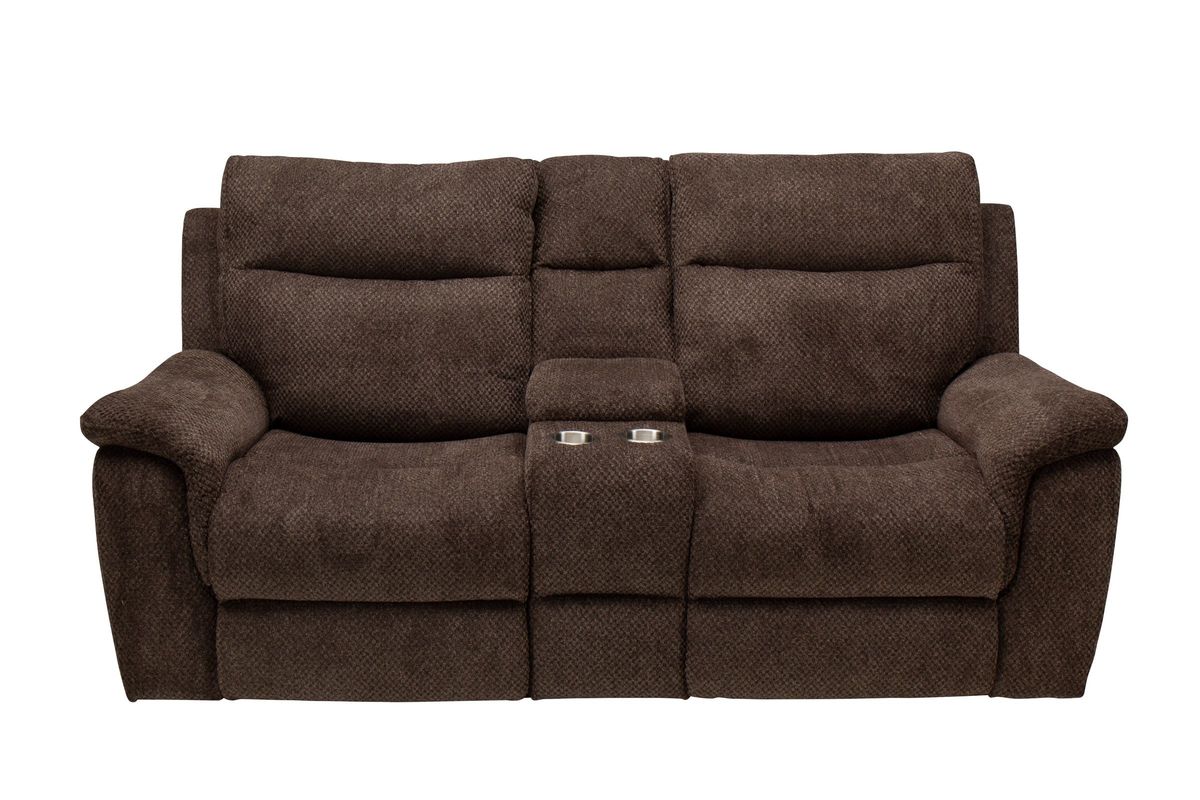 Kingston Dual Power Reclining Console Loveseat at GardnerWhite