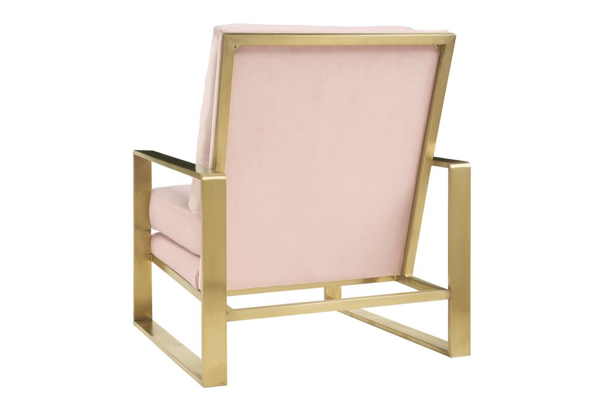 Mott Blush Velvet Chair at GardnerWhite