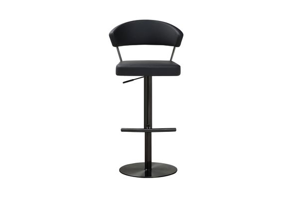 Cosmo Black on Black Steel Barstool