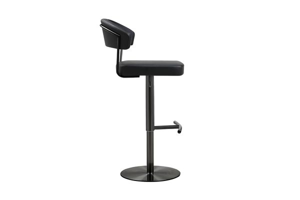 Cosmo Black on Black Steel Barstool