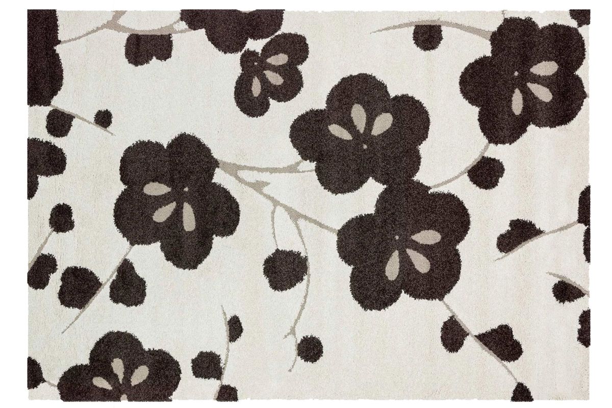 Ivory Espresso 9x12 Area Rug at GardnerWhite