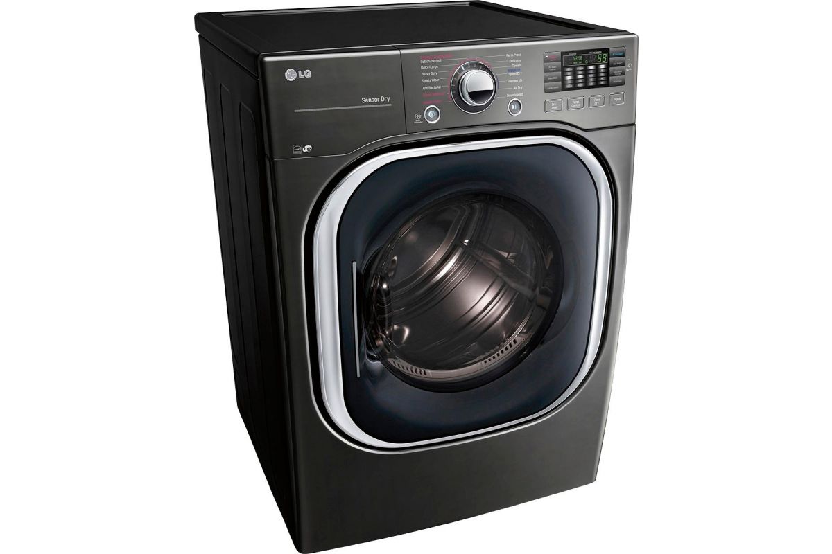 LG 7.4 Cu. Ft. 14Cycle Gas Dryer with Steam Black stainless steel
