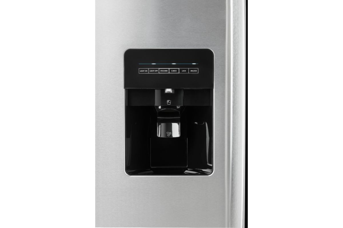 Amana 24.5 Cu. Ft. SidebySide Refrigerator with Water and Ice Dispenser Stainless steel