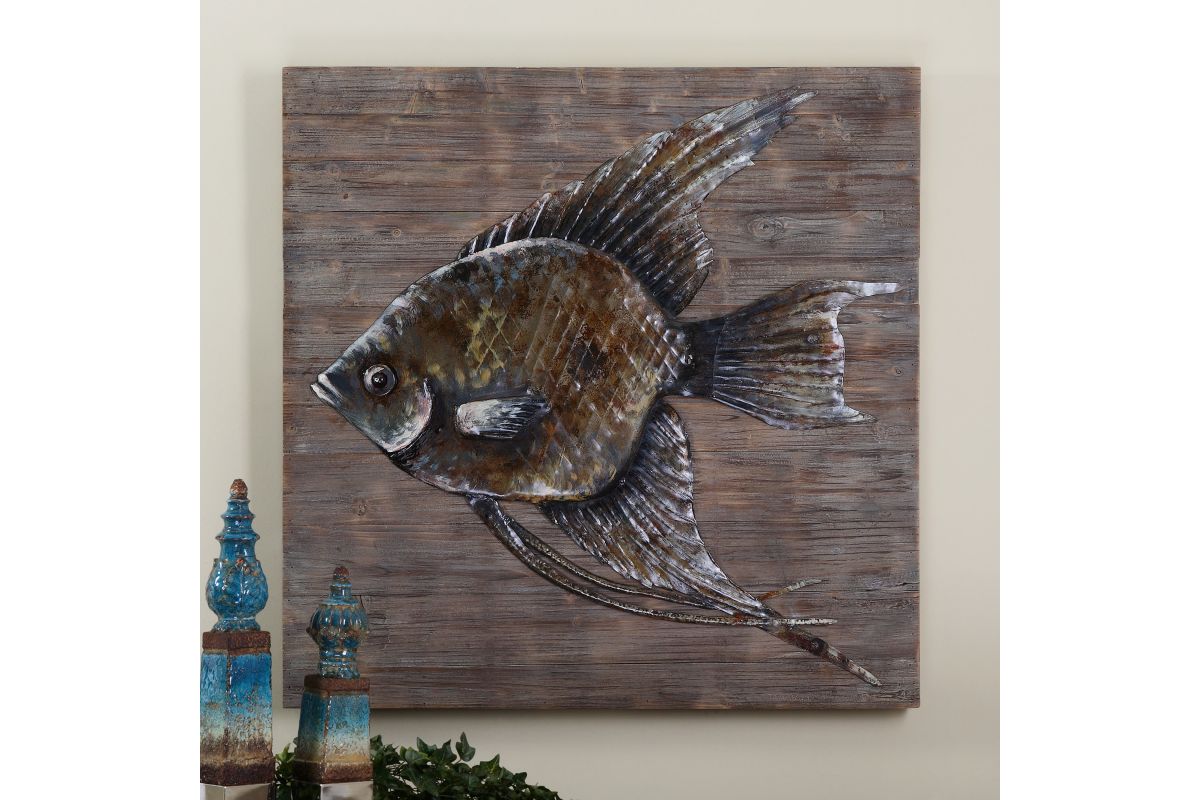 Iron Fish Wall Art at GardnerWhite