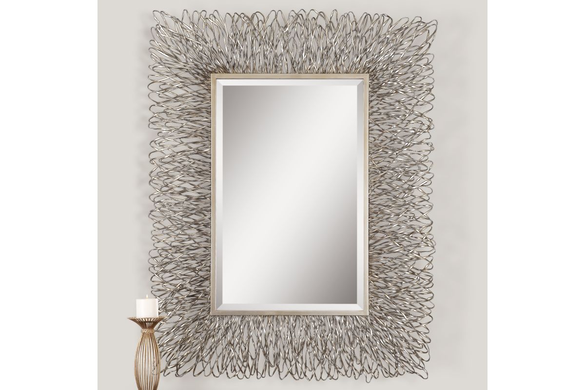 Corbis Decorative Metal Mirror at GardnerWhite