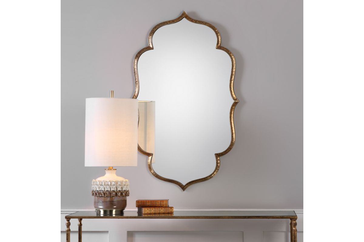 Uttermost Zina Gold Mirror at GardnerWhite