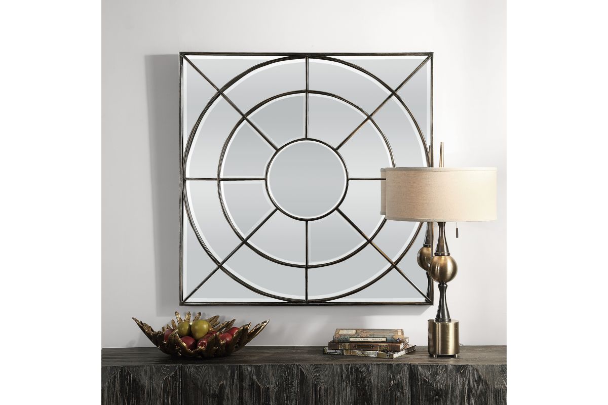 Oberon Rustic Bronze Mirror at GardnerWhite