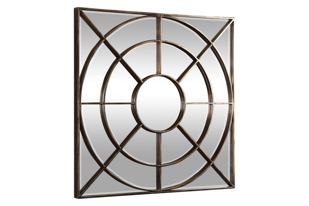 Oberon Rustic Bronze Mirror at GardnerWhite