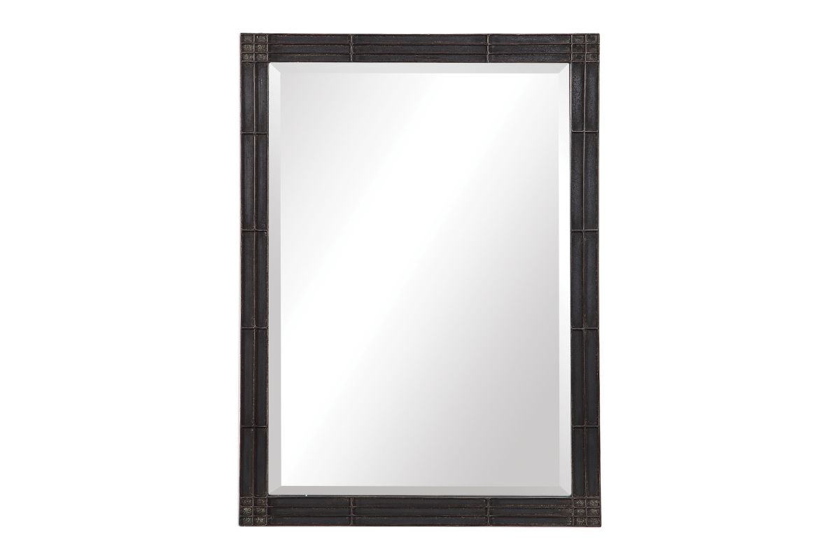Gower Aged Black Vanity Mirror at GardnerWhite