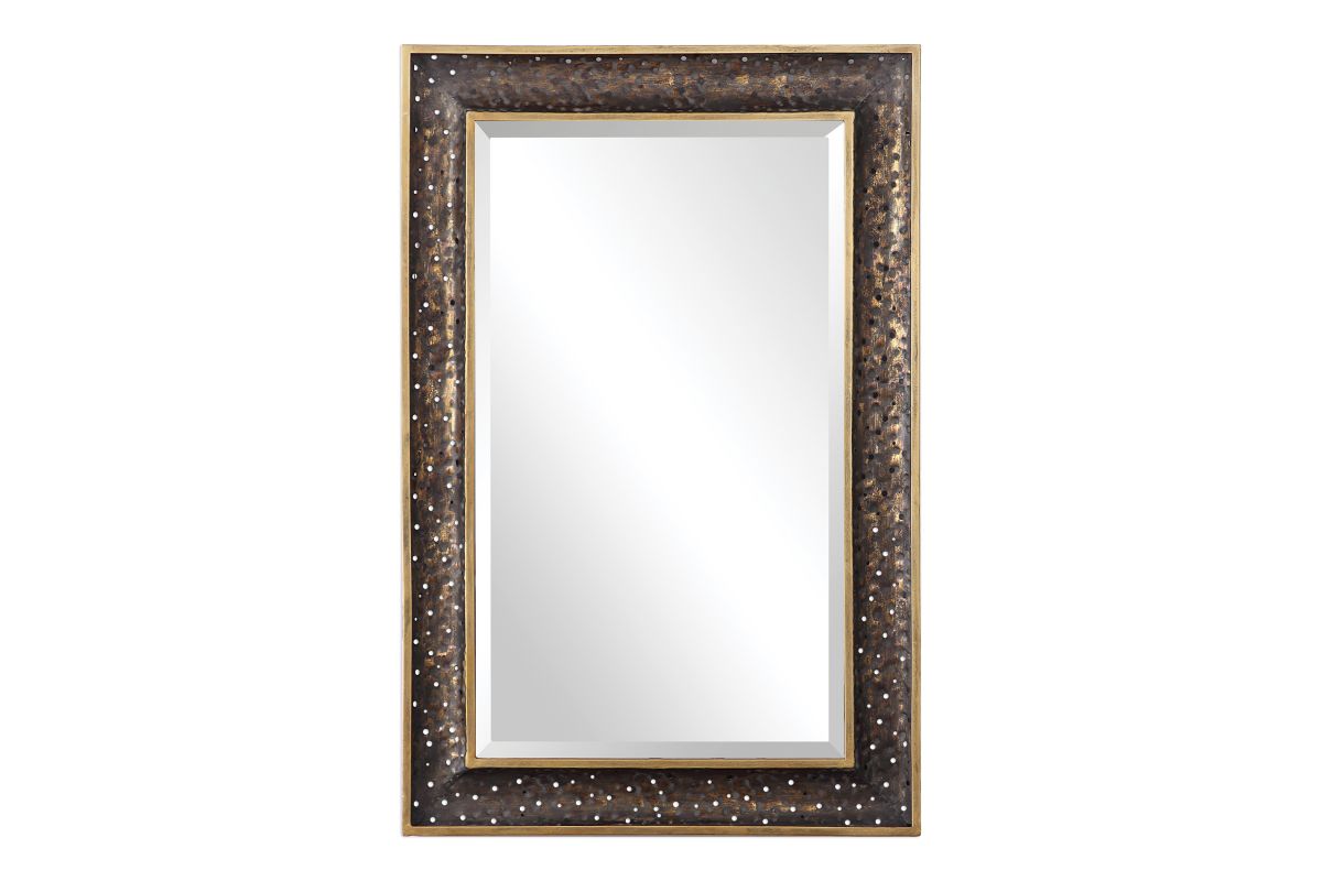 Mauro Rustic Bronze Mirror at GardnerWhite