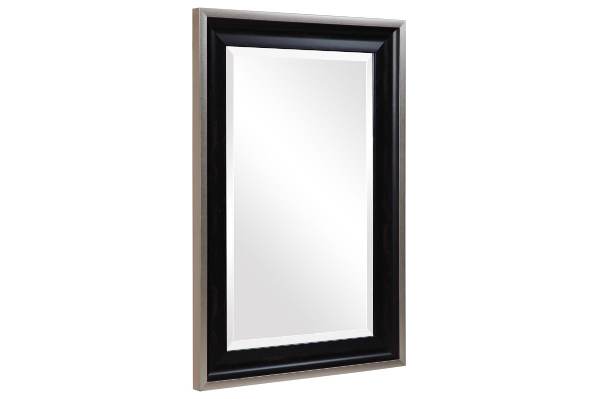 Groveland Rustic Black Mirror at GardnerWhite