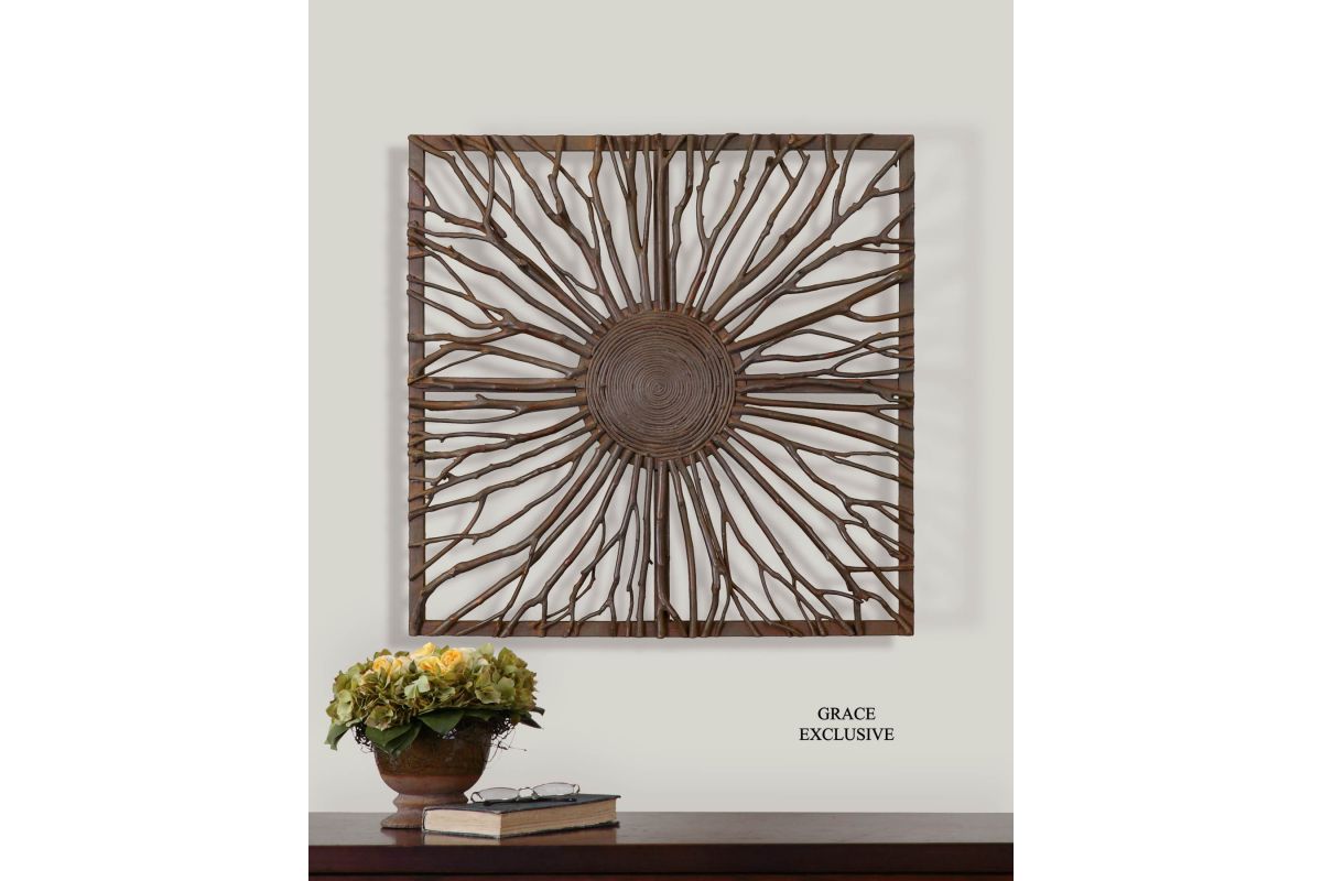 Josiah Square Wooden Wall Art at GardnerWhite
