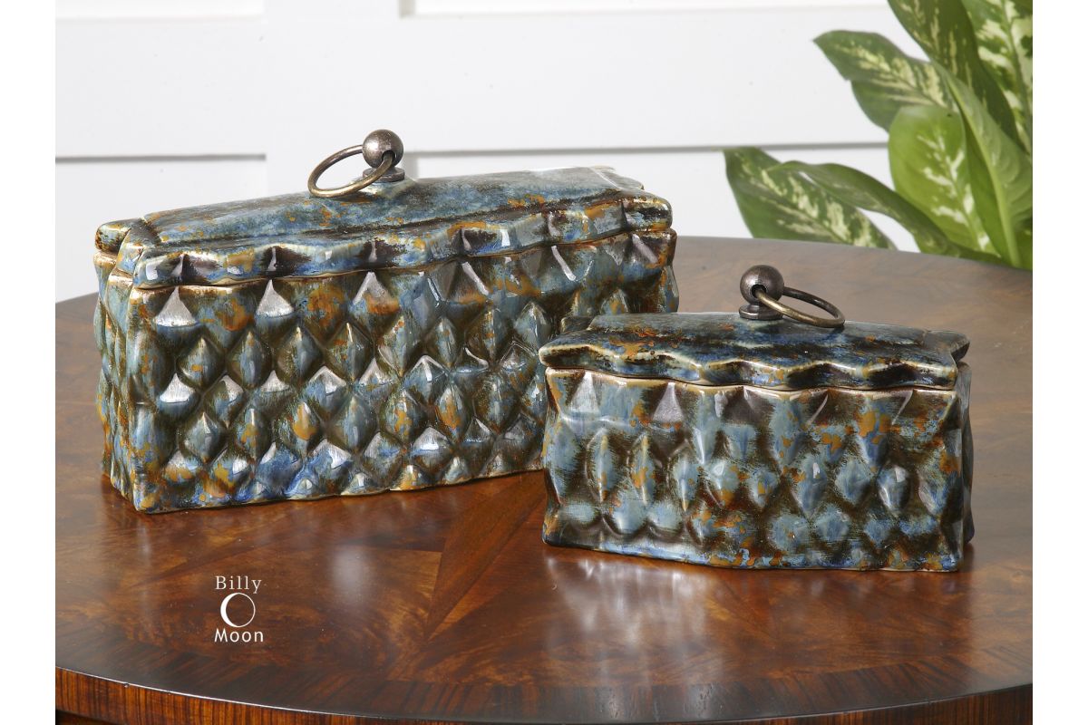 Neelab Ceramic Containers, Set of 2 at GardnerWhite