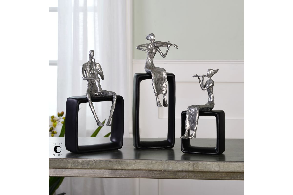 Musical Ensemble Statues, Set of 3 at GardnerWhite