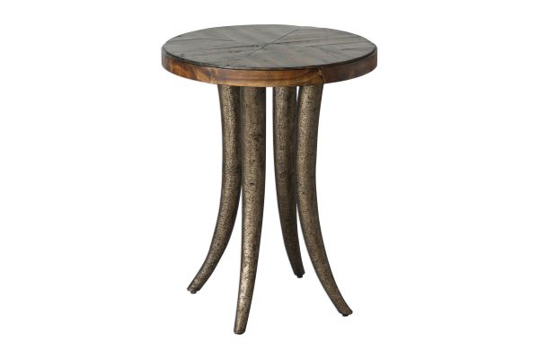 Ezra Round Accent Table at Gardner-White