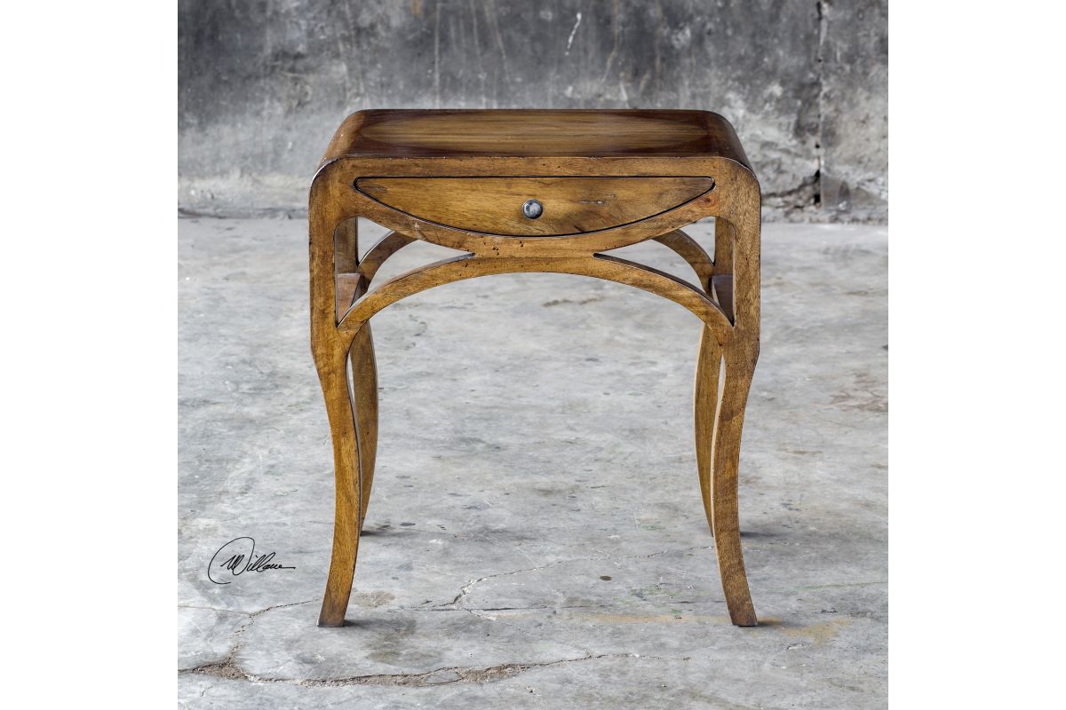 Cheryth Pecan End Table at GardnerWhite