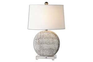 Albinus White Lamp at Gardner-White