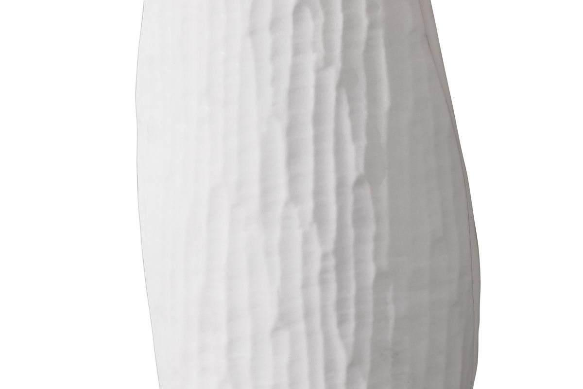 Vona Textured White Lamp at GardnerWhite
