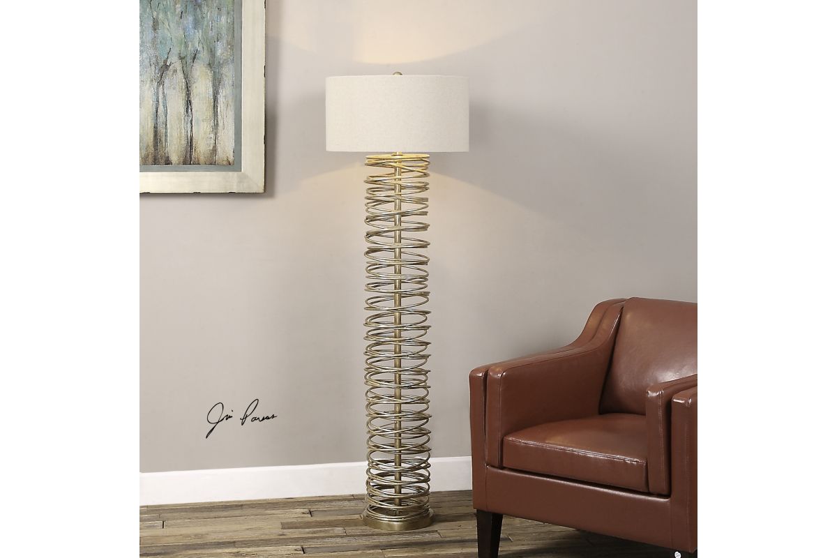 Amarey Metal Ring Floor Lamp at GardnerWhite