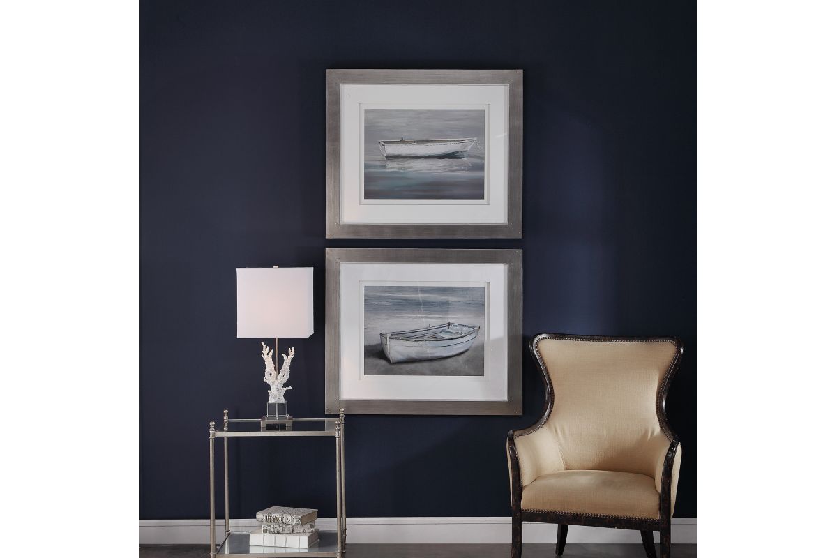 Anchored By The Beach Framed Prints Set of 2 at GardnerWhite