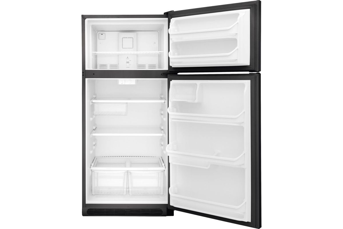 Frigidaire 18 Cu. Ft. Top Freezer Refrigerator Black