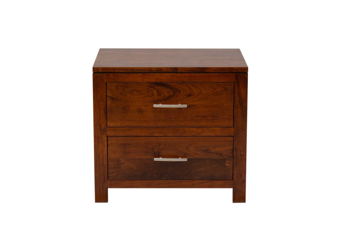 Michaels 2Drawer Cherry Nightstand by Daniel's Amish at GardnerWhite