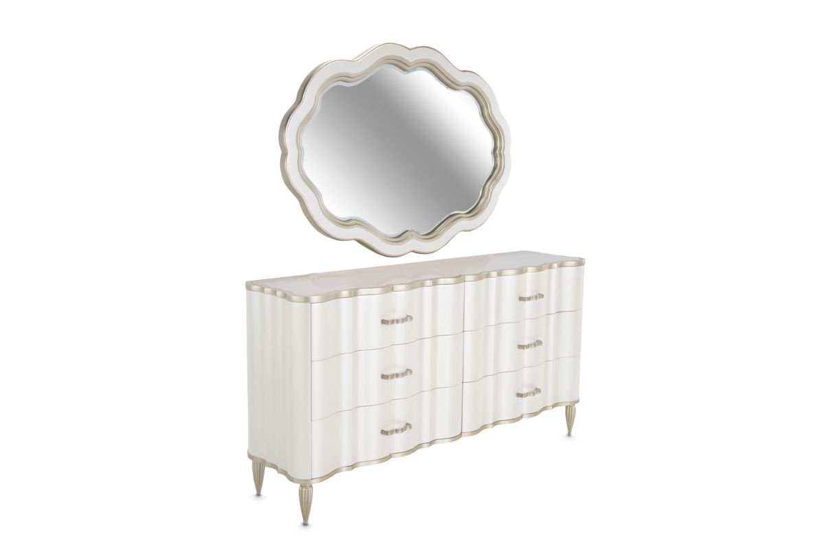 London Dresser with Mirror by Michael Amini x Jane Seymour Living