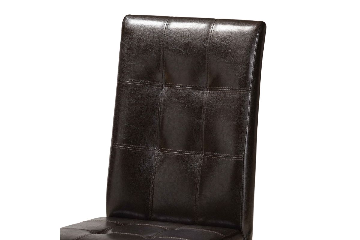 Noyes Dark brown Finished Wood 5Piece Dining Set