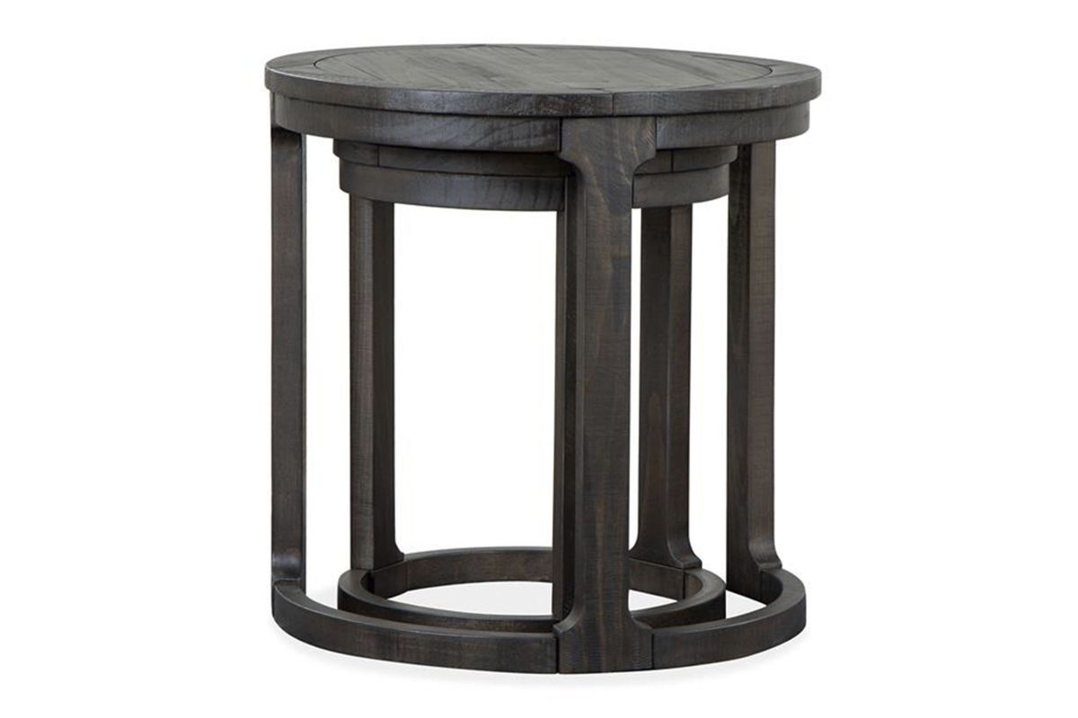 Round Nesting End Table at GardnerWhite