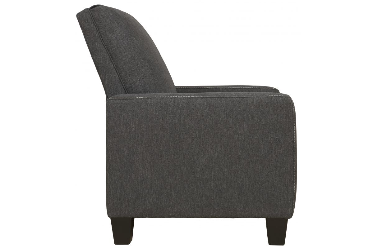 Dattner Charcoal Low Leg Recliner at GardnerWhite