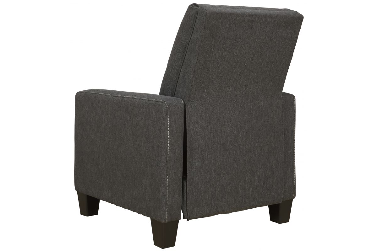 Dattner Charcoal Low Leg Recliner at GardnerWhite