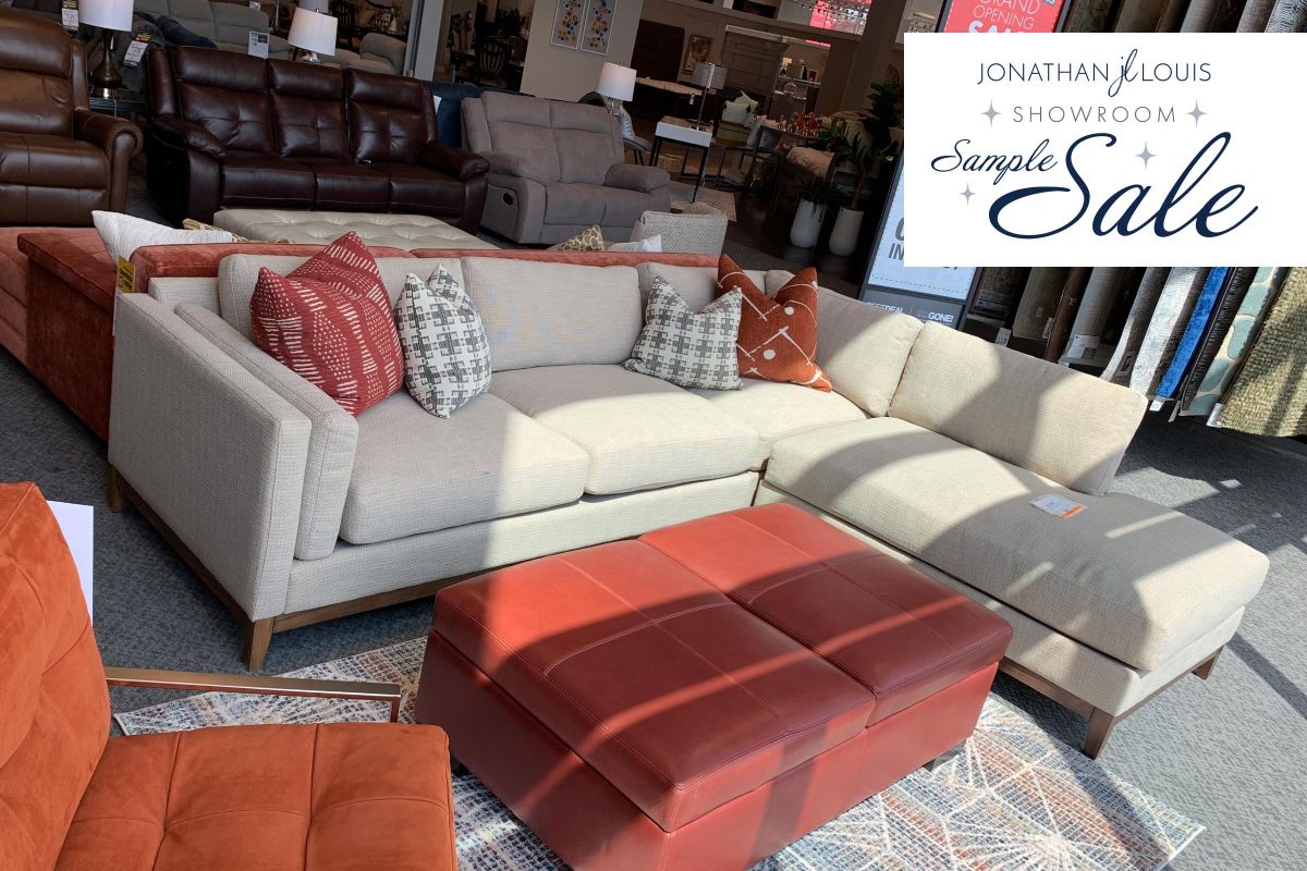 Kelsey 3Piece Sectional, Showroom Sample by Jonathan Louis