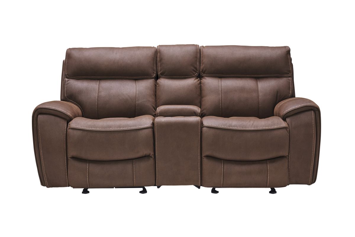 Lark Glider Reclining Console Loveseat